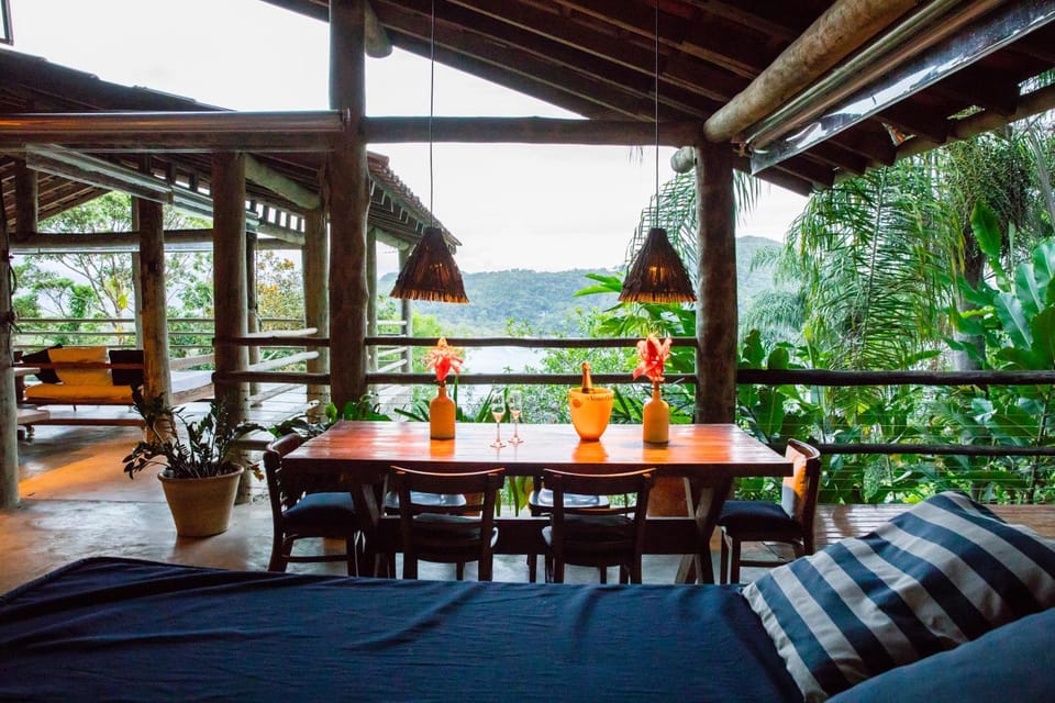 Natural landscape, Living room, Dining area