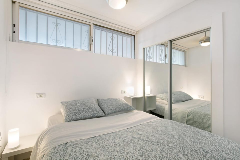 Property building, Living room, Bedroom