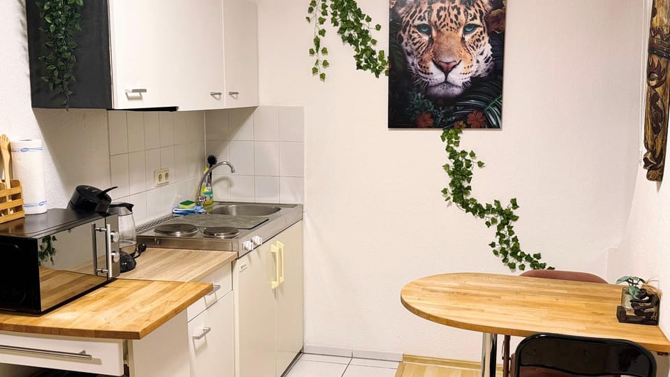 Kitchen or kitchenette, Dining area, stove