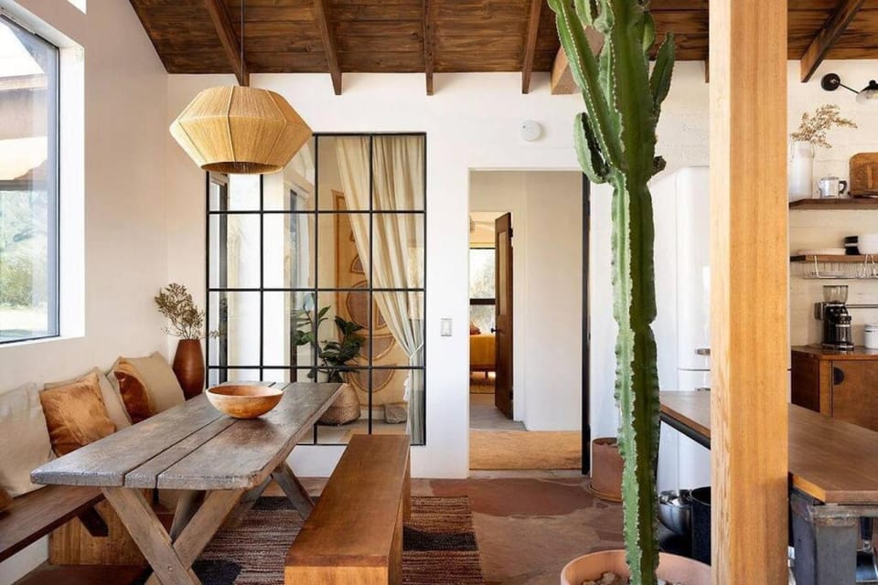 Rancho Morongo, A Secluded Luxury 1954 Eco Homestead House in Southern California