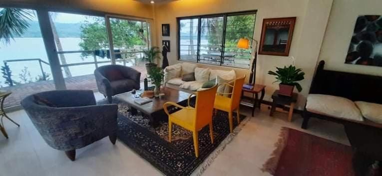 Living room, Seating area, Sea view