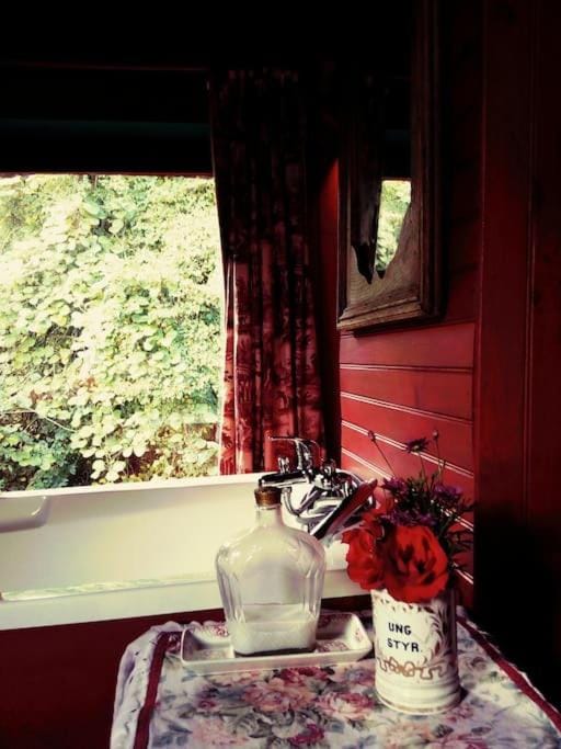 Bathroom, Garden view, Bath