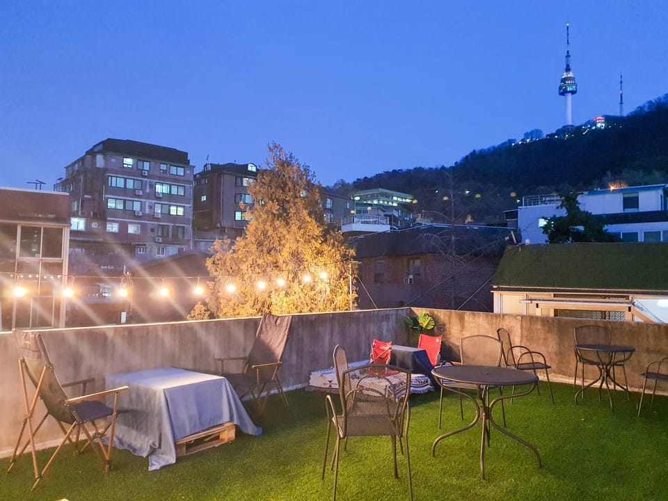 Property building, Night, Natural landscape, Garden view, Mountain view