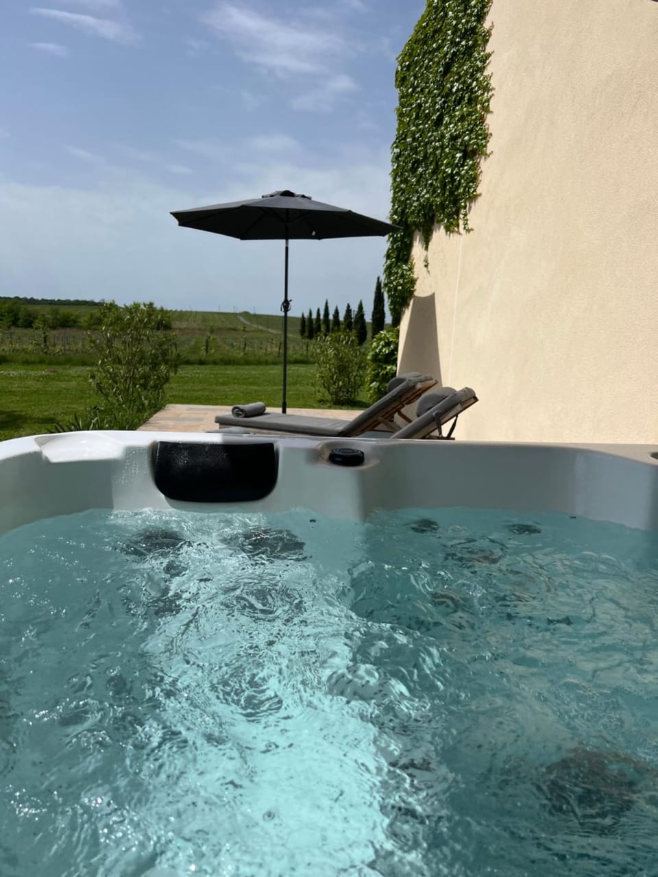 Patio, Hot Tub, sunbed