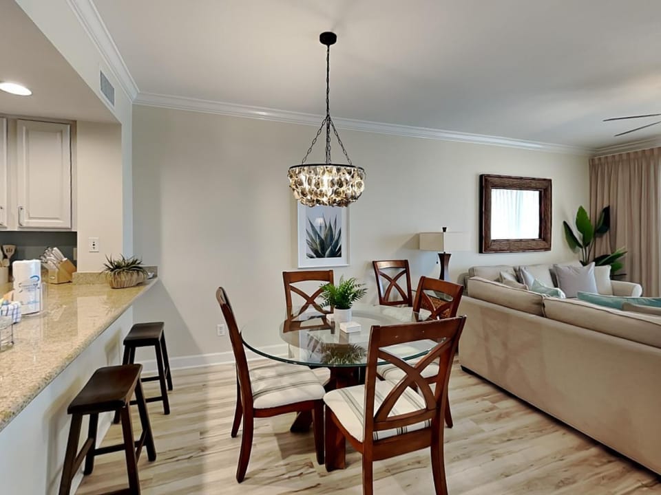 Kitchen or kitchenette, Living room, Dining area, furniture