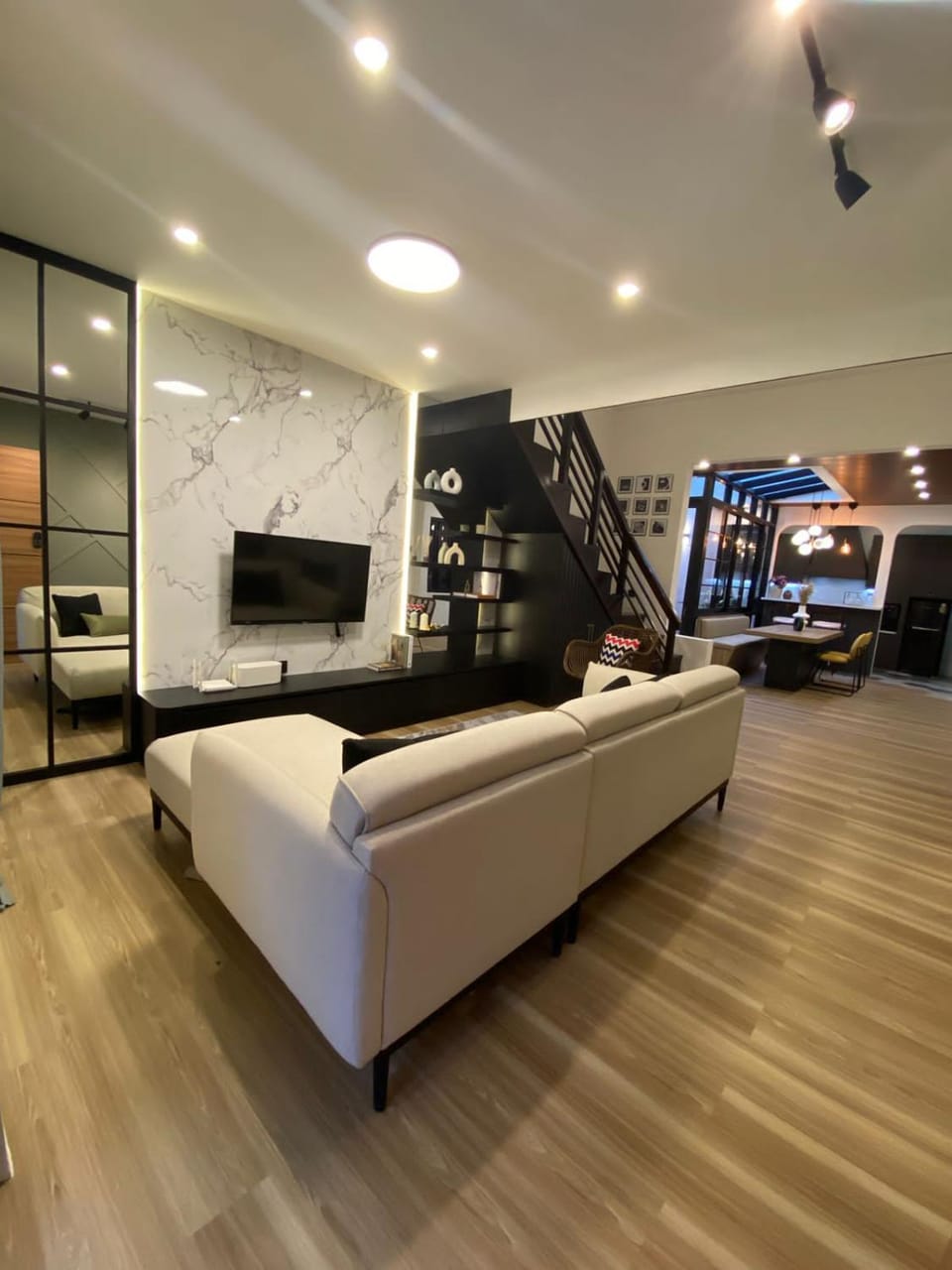 Living room, Bedroom