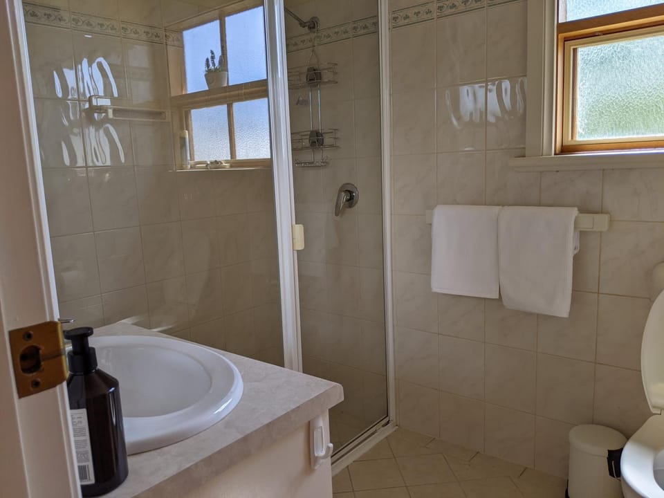 Shower, Toilet, towels