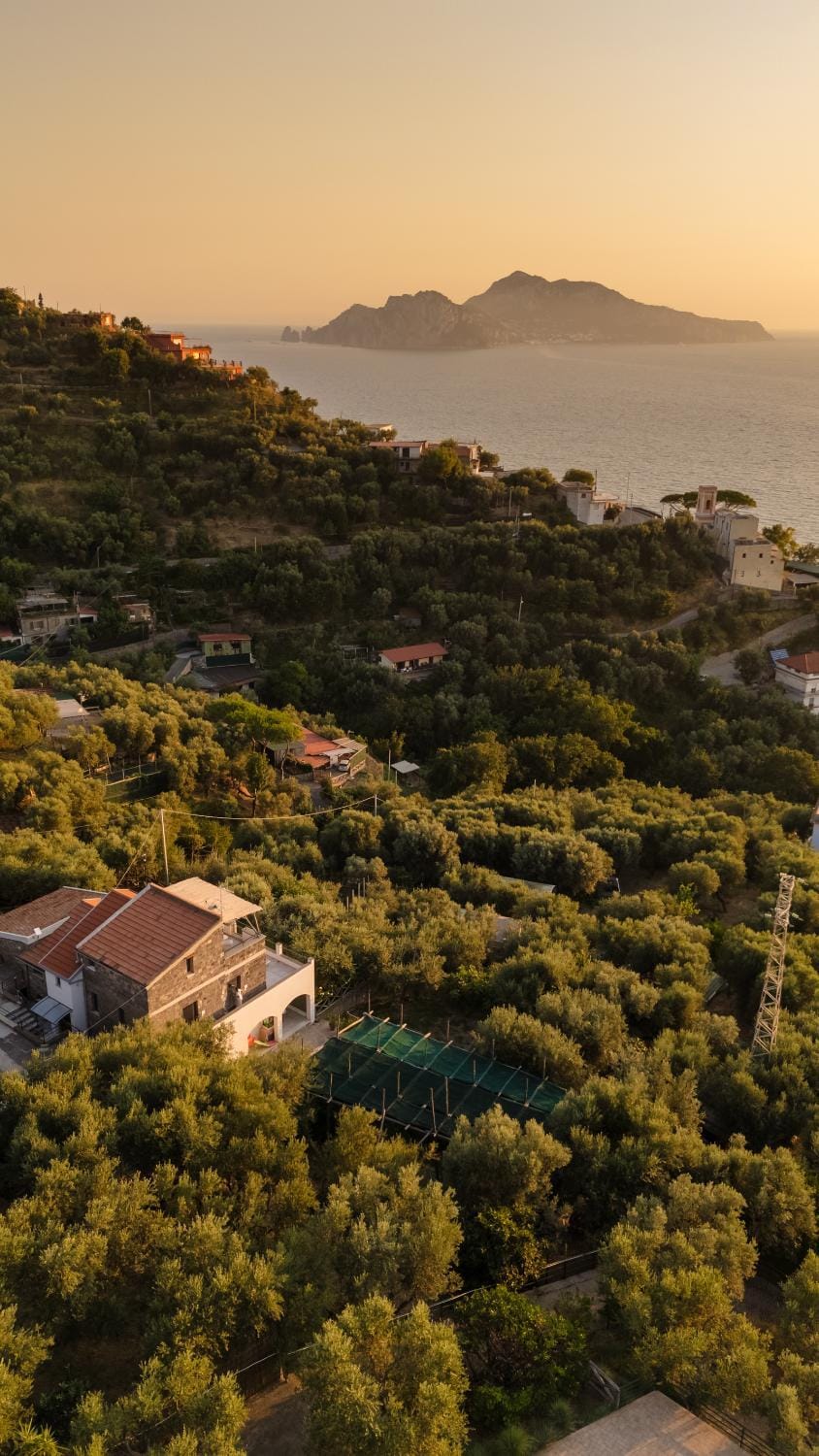Natural landscape, Bird's eye view, Sea view, Sunset