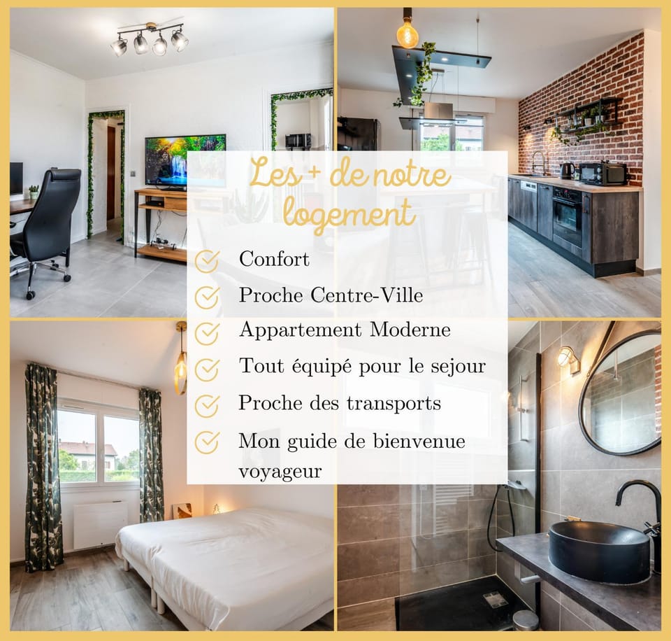 Appartement T3 I Cozy I Douvaine Apartment in Canton of Geneva