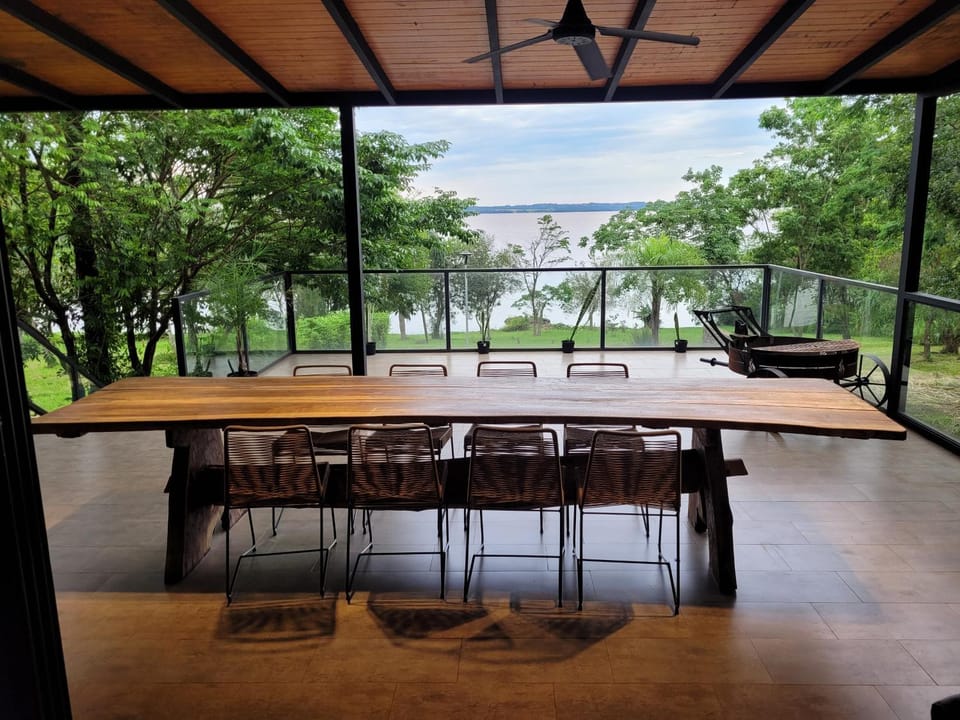 Balcony/Terrace, Dining area, River view