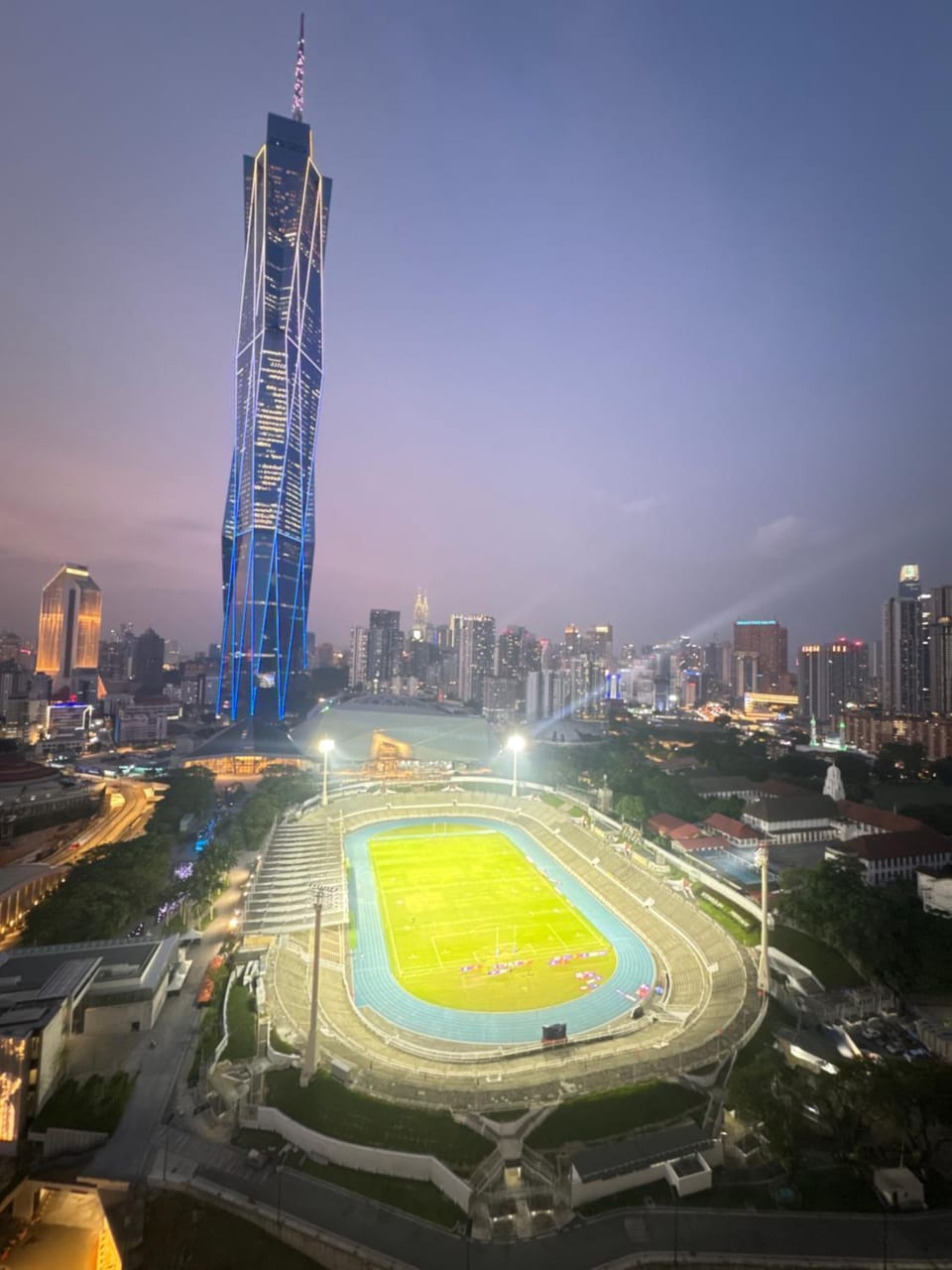 Night, Bird's eye view, City view