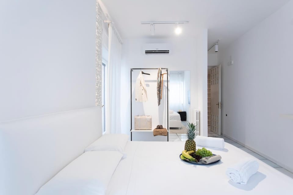 Bed, Photo of the whole room, Bedroom, towels, wardrobe, air conditioner