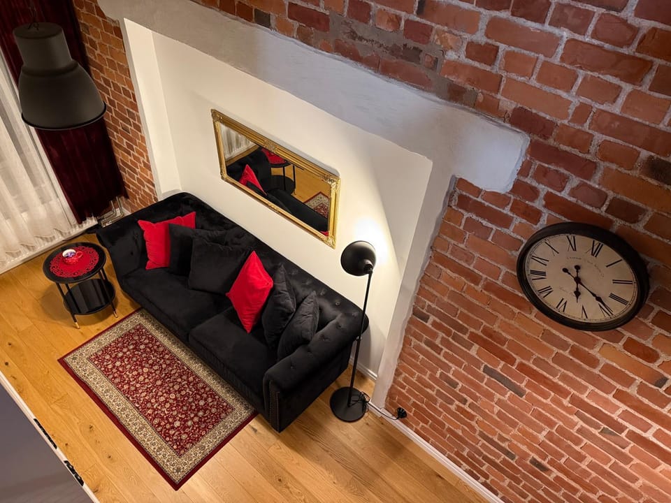 Loft Black and Red Apartment in Tallinn