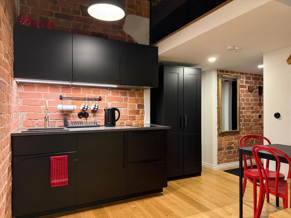 Loft Black and Red Apartment in Tallinn