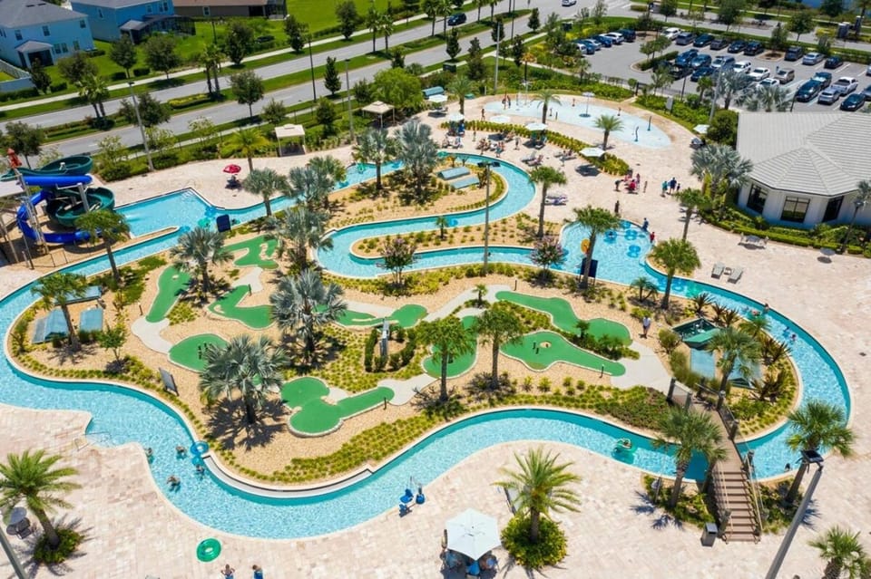 Aqua park, older children, Family