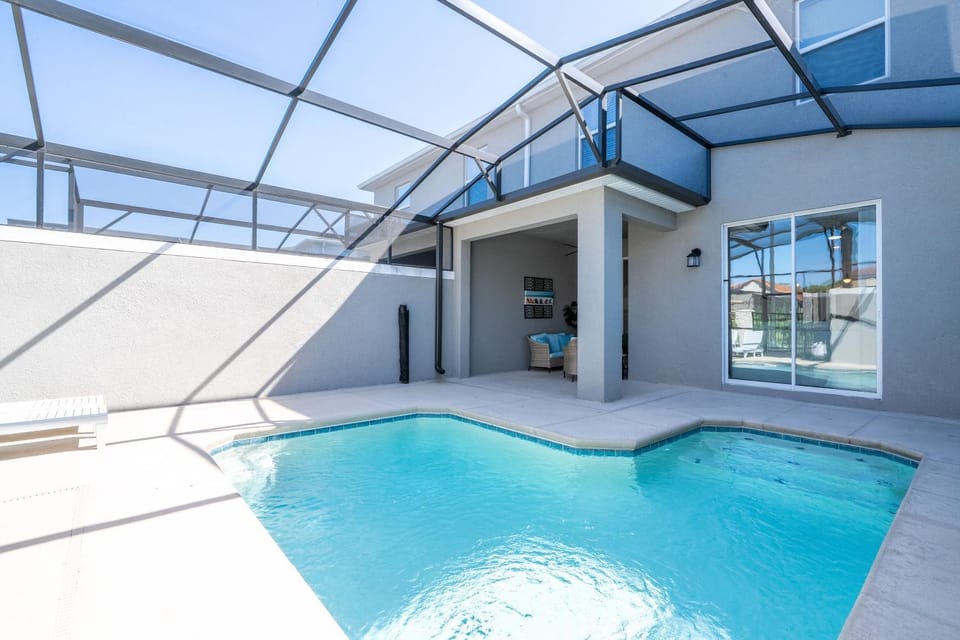 Patio, Pool view