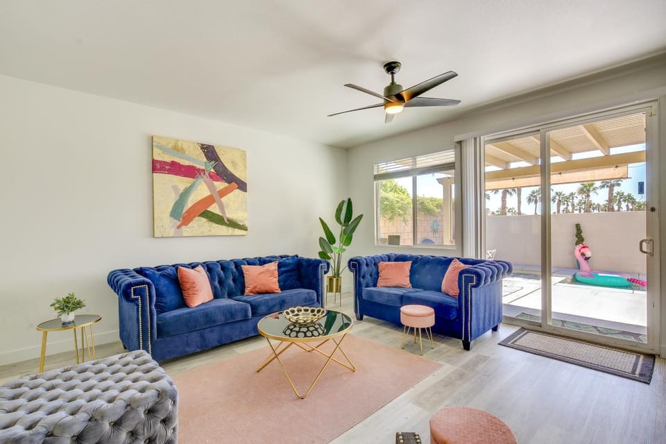 6 Mi to Empire Polo Club: Indio Home w/ Grill! House in Indio