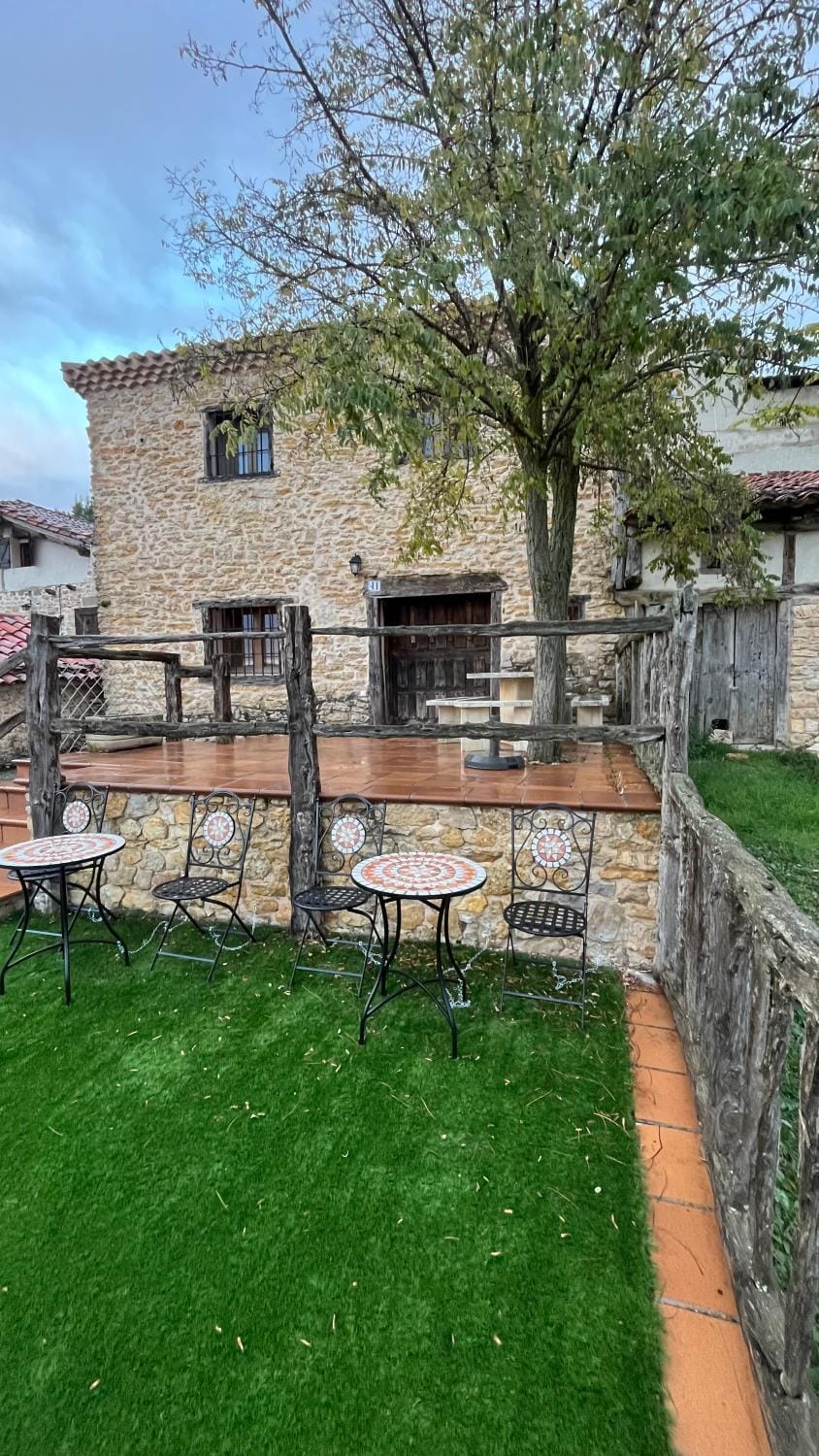 Property building, Patio, Garden, Garden view