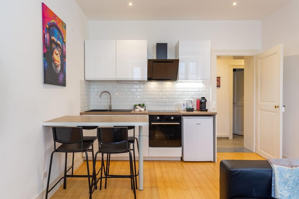 Communal kitchen, stove