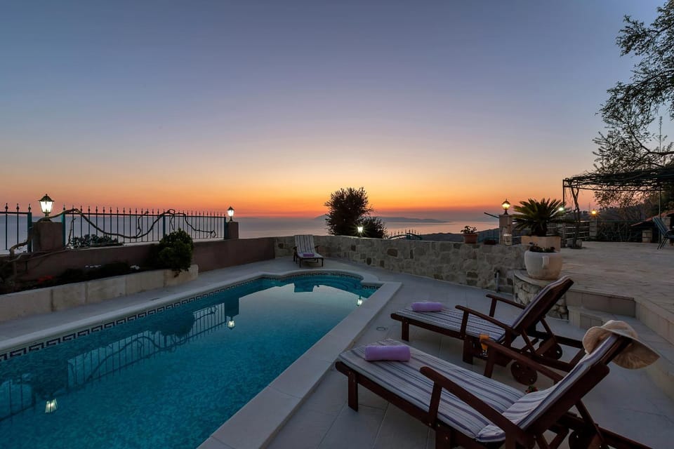 Sea view, Swimming pool, Swimming pool, Sunset