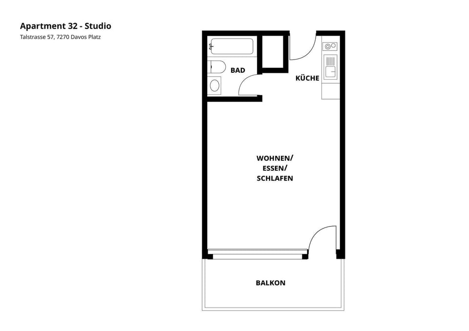 Gemütliche Studios in Davos - Bergblick & zentrale Lage Apartment in Davos