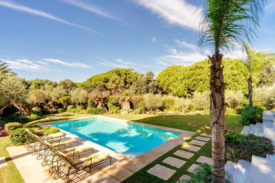 Property building, Living room, Swimming pool