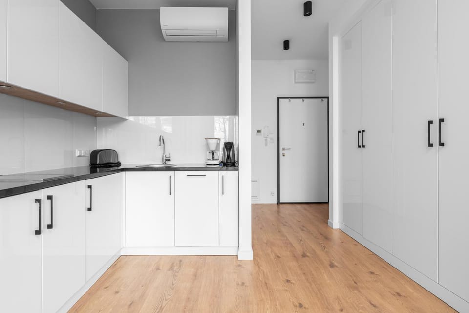 Kitchen or kitchenette, wardrobe