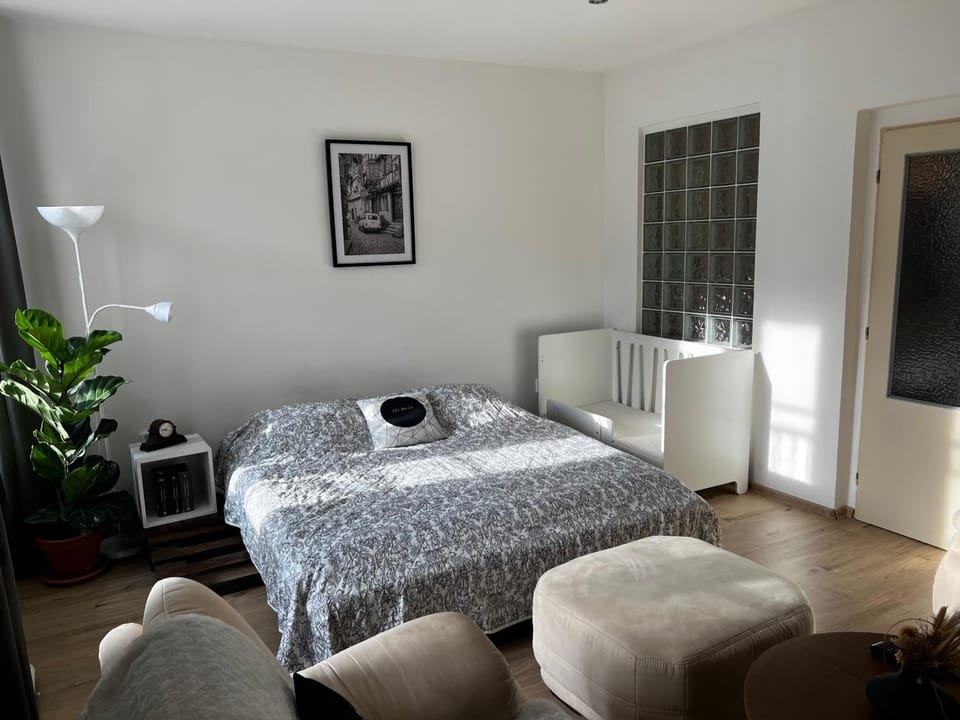 Bed, TV and multimedia, Living room, Bedroom