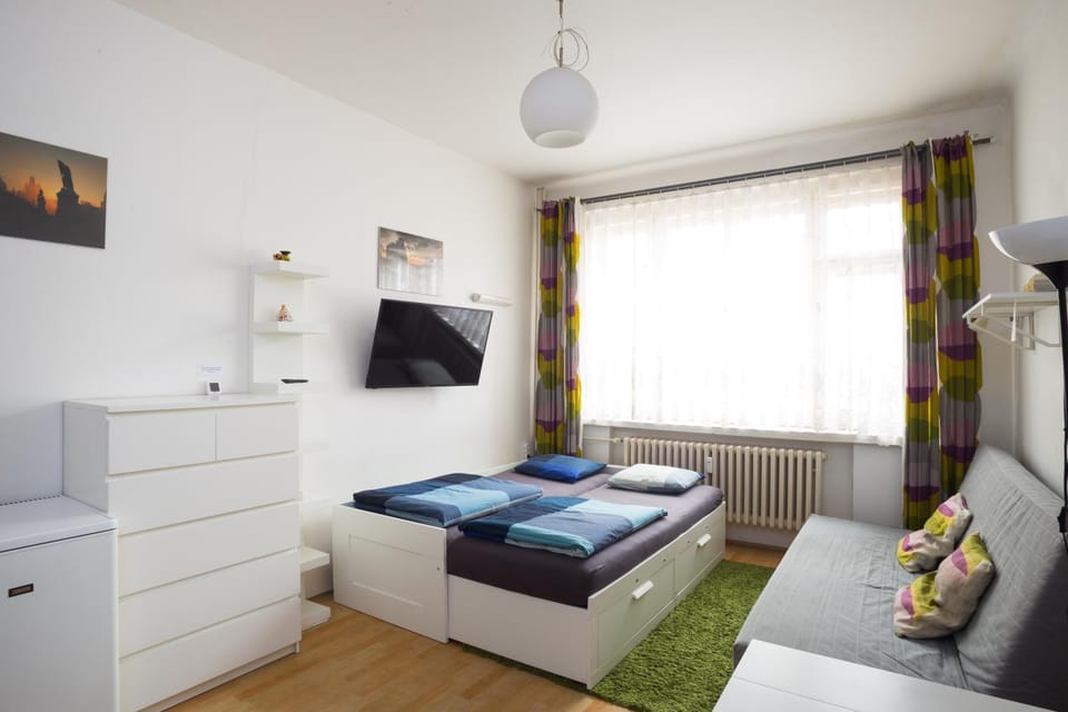 Bed, TV and multimedia, Living room