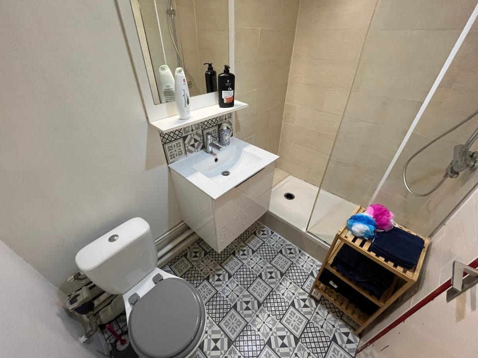 Shower, Toilet, Bathroom, towels