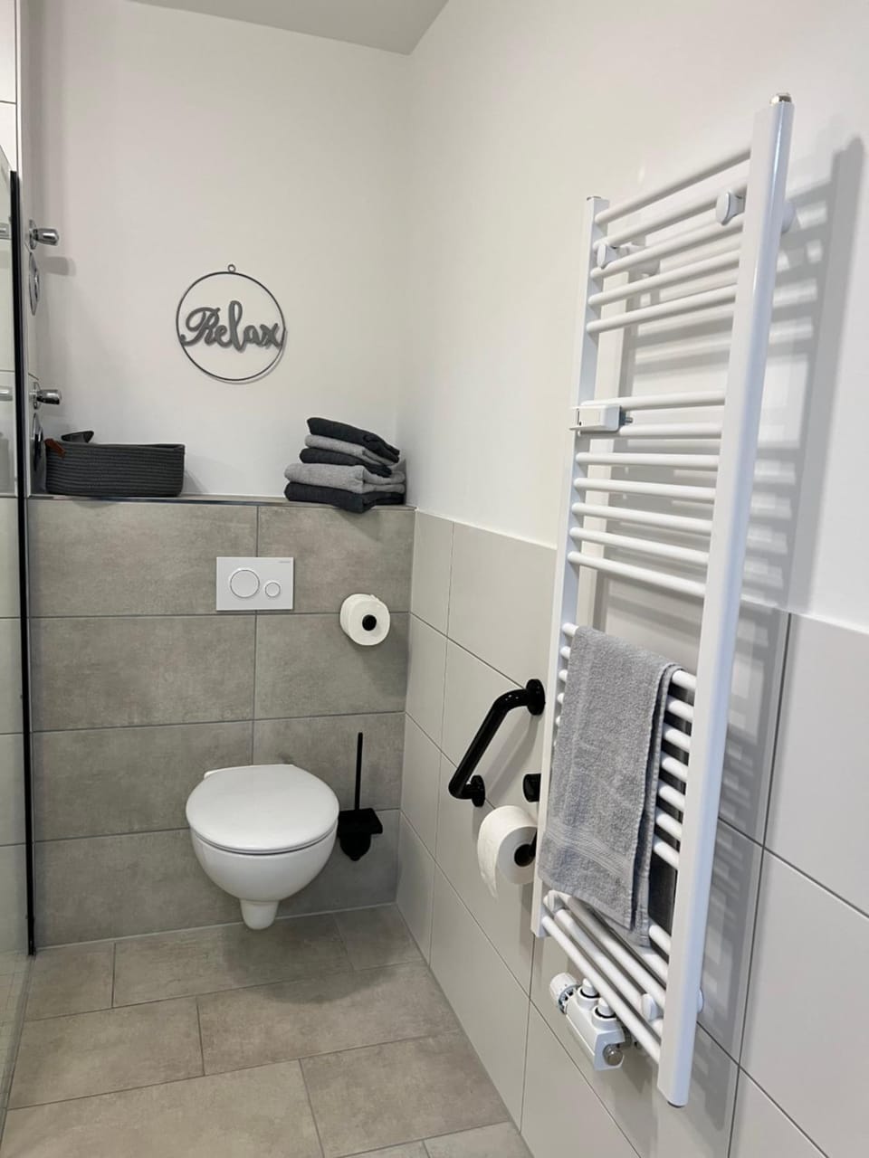 Toilet, Bathroom, towels