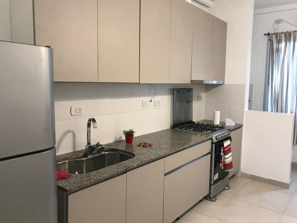 Kitchen or kitchenette, oven