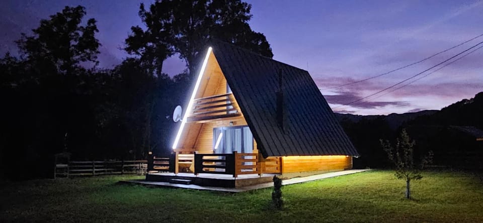 Property building, Night, Natural landscape, Garden, Garden view