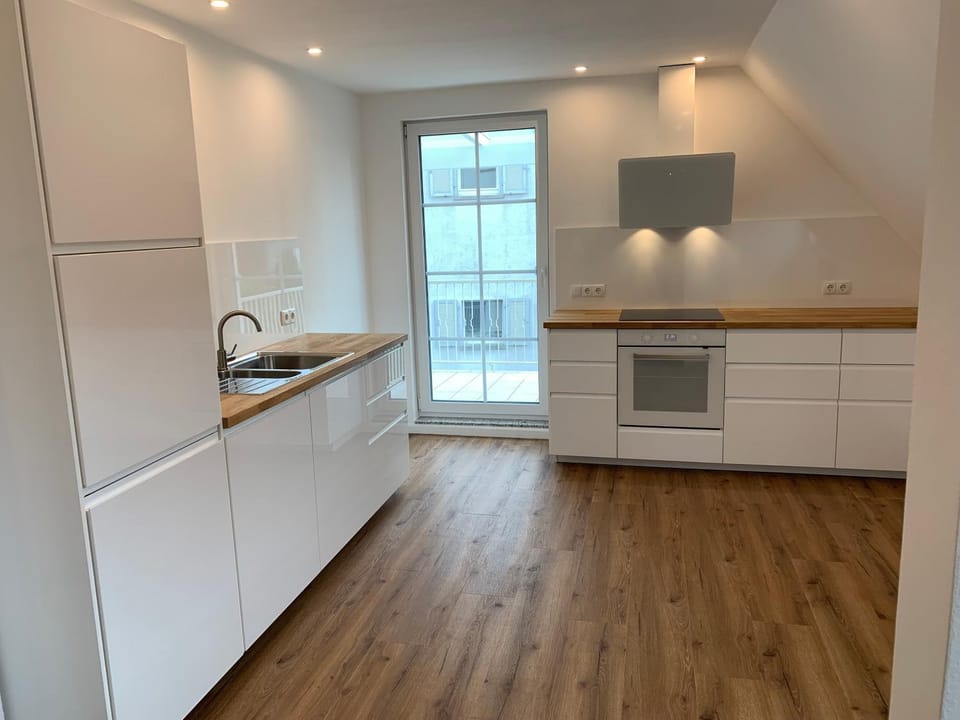 Kitchen or kitchenette, dishwasher, oven, stove, kitchen