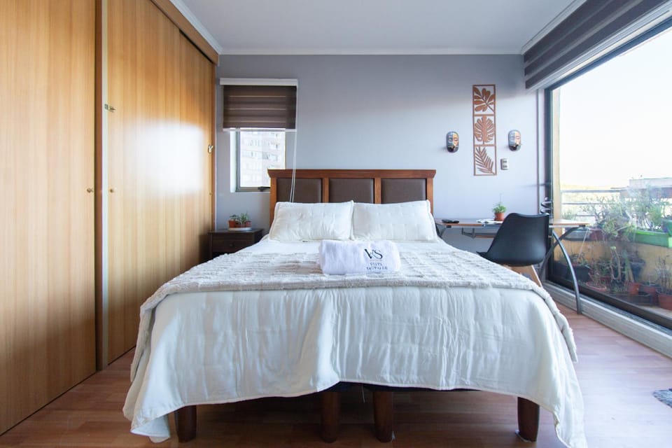 Bed, View (from property/room), Balcony/Terrace, Photo of the whole room, Bedroom, towels