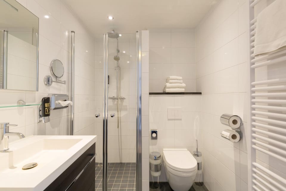 Shower, Toilet, Bathroom, towels