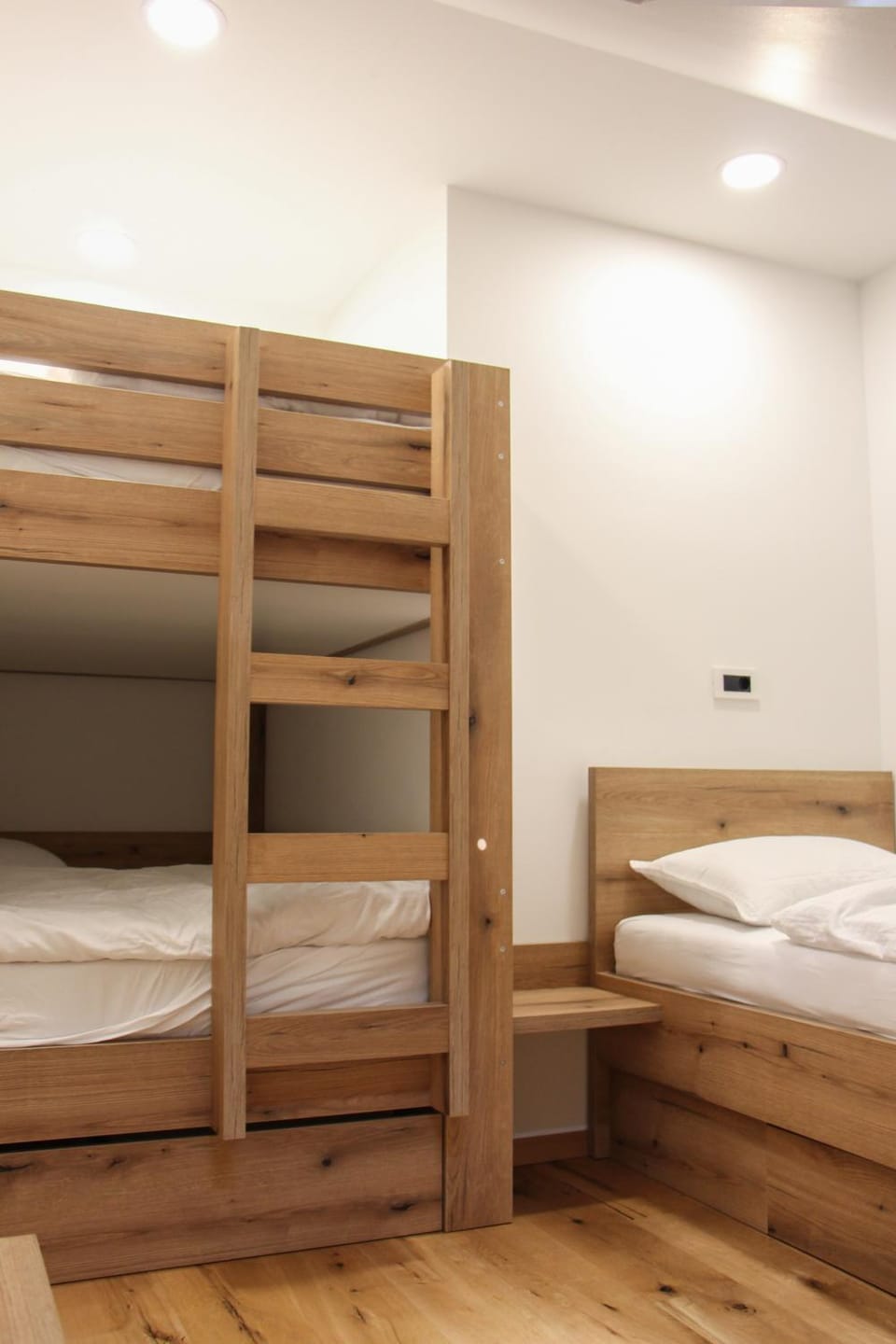 Photo of the whole room, bunk bed