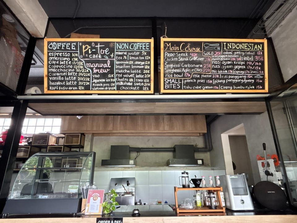 Restaurant/places to eat, Food and drinks