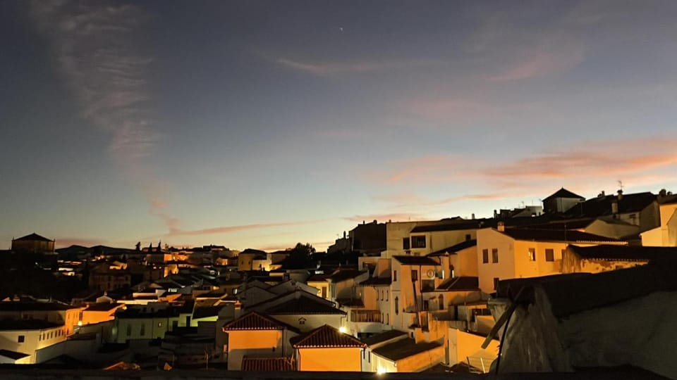 Property building, Neighbourhood, Natural landscape, City view, Sunset