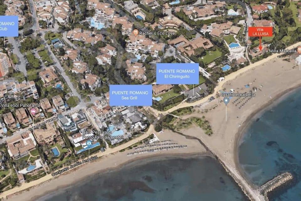 Beachfront Villa La Luisa, Golden Mile, Marbella Villa in Marbella
