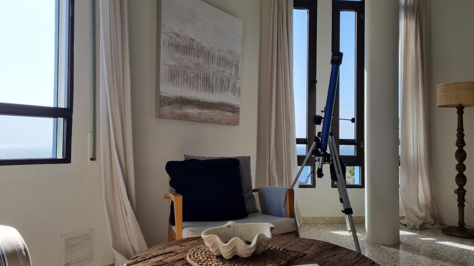 Living room, Seating area, Sea view