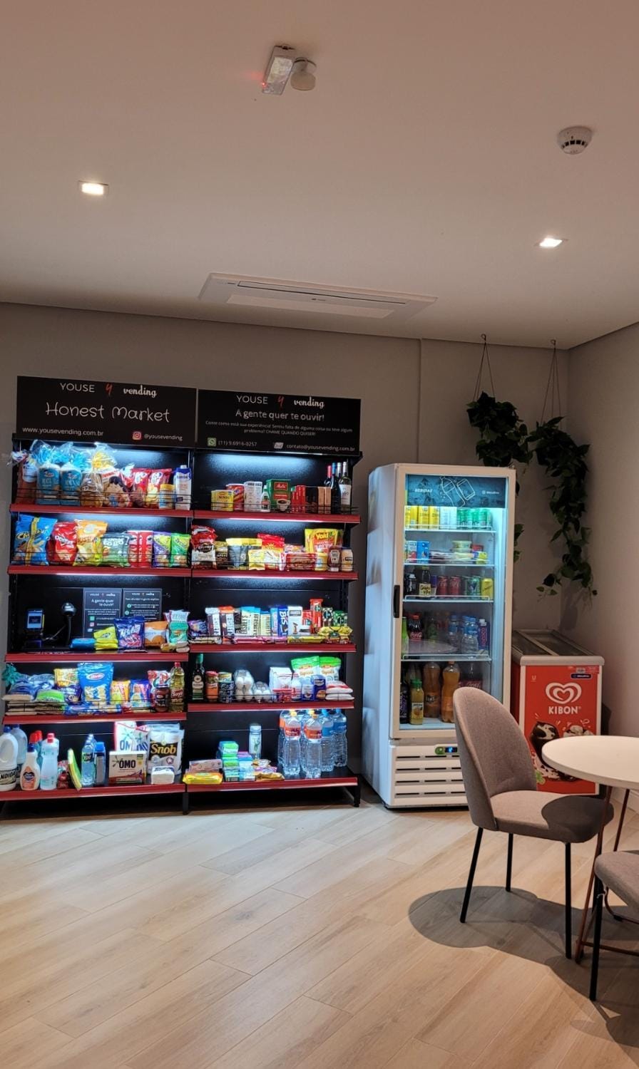 Lounge or bar, vending machine