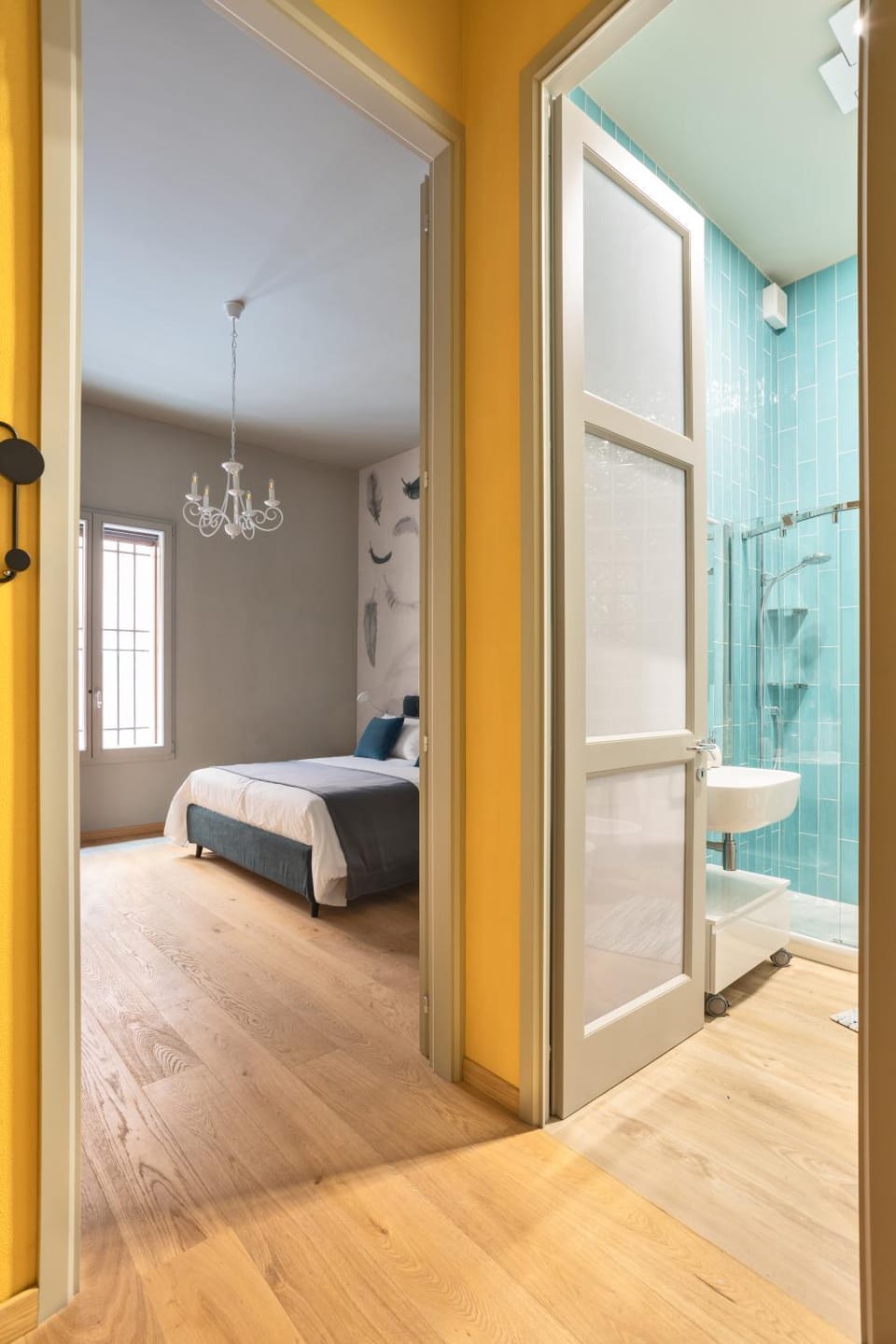 Bed, Bathroom, Bedroom