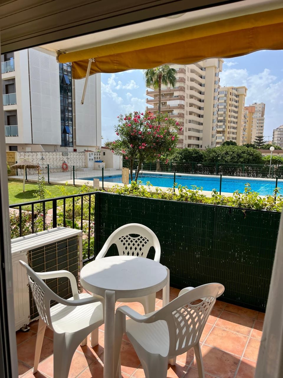 Patio, Day, View (from property/room), Balcony/Terrace, Pool view, Swimming pool