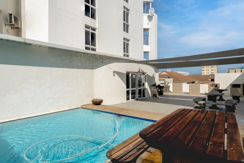 Property building, Pool view, Swimming pool