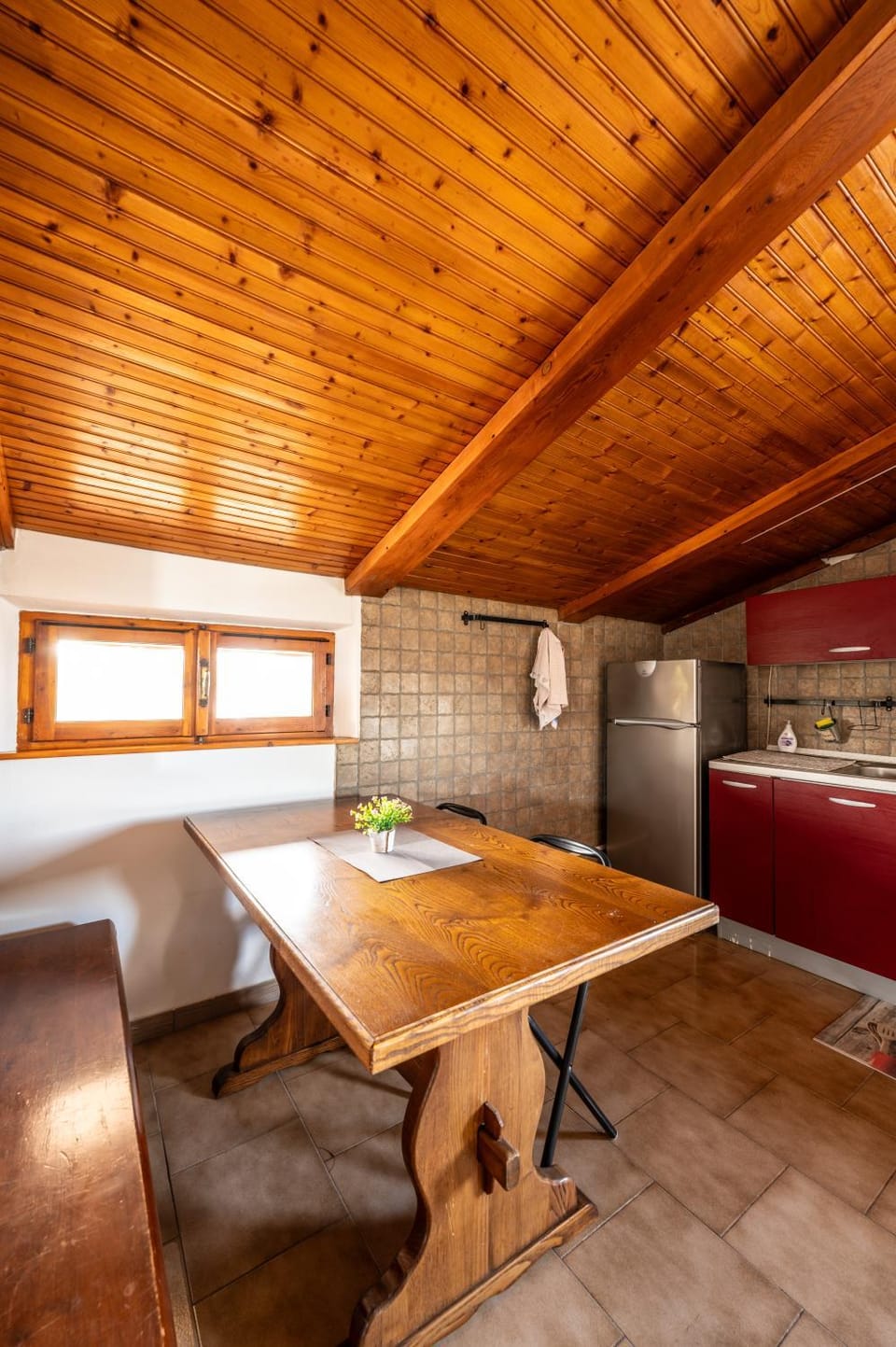 Kitchen or kitchenette, oven