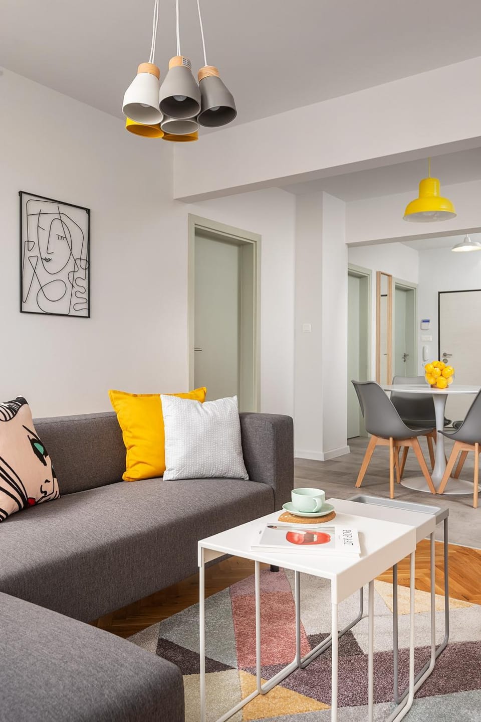 Living room, Seating area, Dining area
