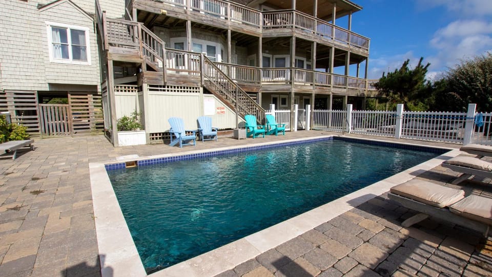 OCEANFRONT, SUN-SUN, Pool, ELEV, Ocean Vws, PM100, Ships In House in Duck