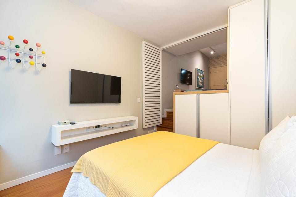 Loft Charmoso com Ar-Condicionado, SmartTv, Wi-Fi em Condomínio frente mar Apartment in Rio de Janeiro