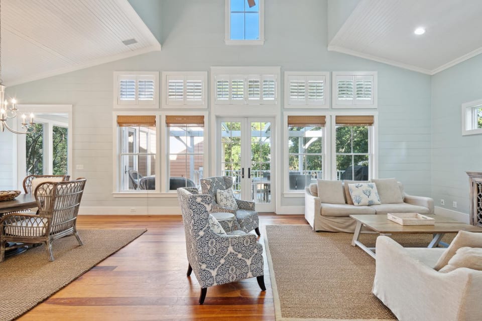 1002 E Cooper The Folly Peach Beautiful Spacious House Steps from the beach House in Folly Beach